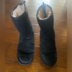 Ugh black boots big kid size 3